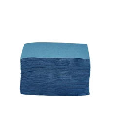 Serviette cocktail carrée bleu canard 2 plis en papier x40 < Gifi Hot