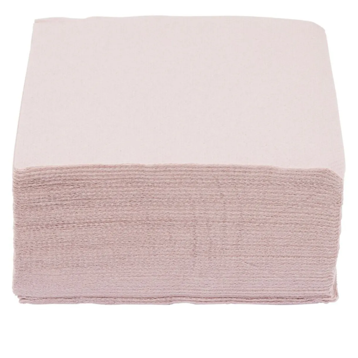 Serviette cocktail 25x25cm papier tex touch rose clair x40 < Gifi Best