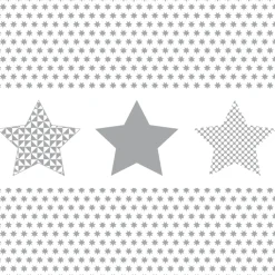 Serviette de Noël en papier blanc motif étoiles argenté x 20