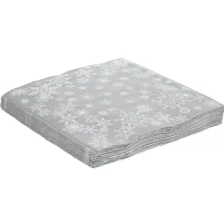 Serviette de Noël en papier motif pluie de flocons x 20