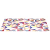 Serviette de plage Popblock blanche motif multicolore