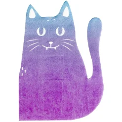 Serviette de table Halloween chat violet et bleu x12 < Gifi New