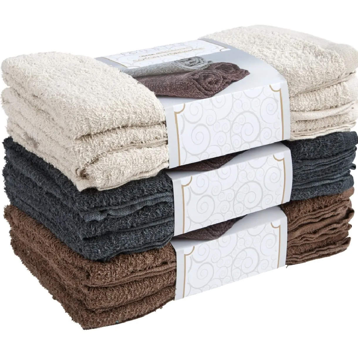 Serviette de toilette coton x3 < Gifi Best