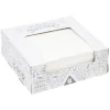 Serviette en papier carrée blanche x100 avec distributeur