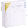 Serviette en papier carré uni blanc x100