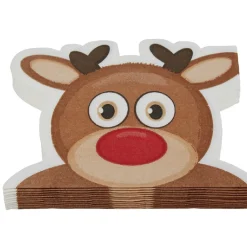 Serviette en papier forme renne de Noël x12 < Gifi