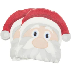 Serviette en papier forme tête de Père Noël x12 < Gifi Hot