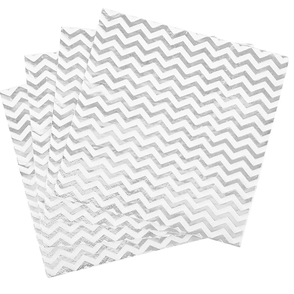 Serviette en papier motif zig zag noir et blanc x 16 < Gifi Online