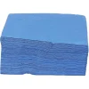 Serviette en papier ouate bleu 2 plis 33x33cm x100