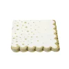 Serviette en papier 3 plis X20 pcs imprimé étoiles bord festonné L33X33 cm blanc et doré < Gifi Discount
