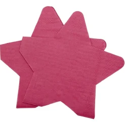 Serviette en papier étoile rouge x10