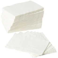 Serviette en papier uni blanc x100