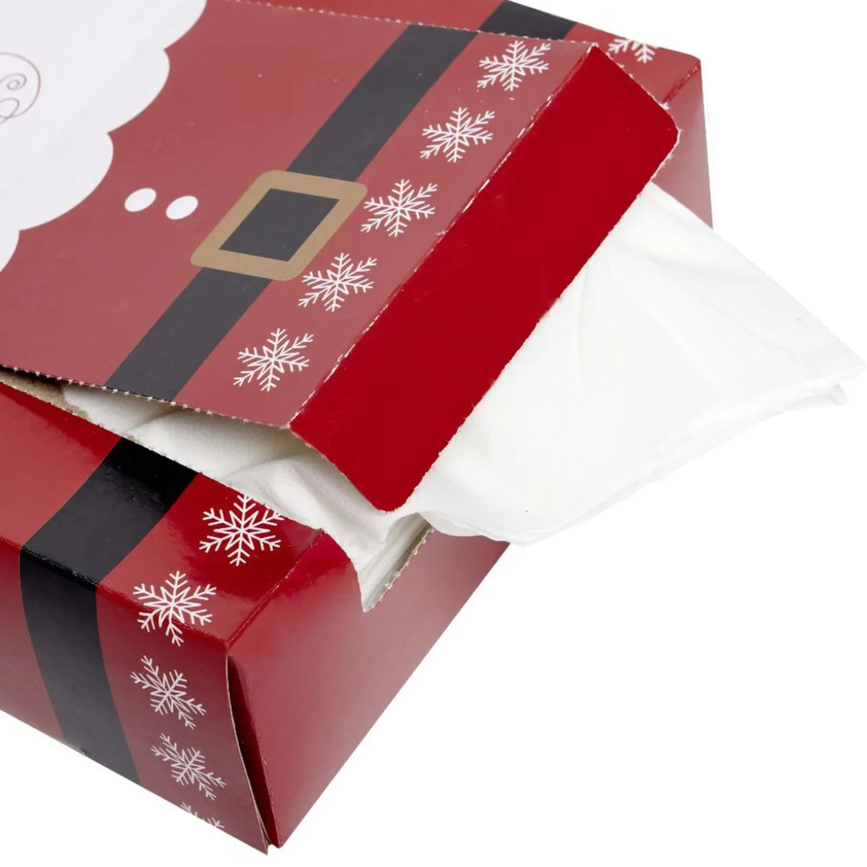 Serviette en papier x100 dans boîte Père Noël