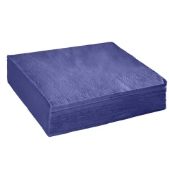 Serviette jetable en papier bleu x50