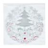 Serviette jetable motif sapin givré x20