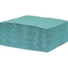 Serviette jetable 38x38 cm uni vert émeraude x40
