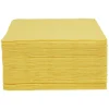 Serviette papier jaune 38x38cm x50 < Gifi