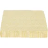 Serviette papier motif géométrique blanc et jaune 33x33cm 3 plis x20