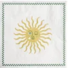 Serviette papier x20 blanc motif soleil jaune et blanc 33x33cm < Gifi