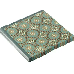 Serviette papier x20 carrée New Mirage arabesque vert et doré 33x33cm