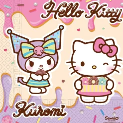 Serviette papier x20 Hello Kitty 16,5x16,5cm
