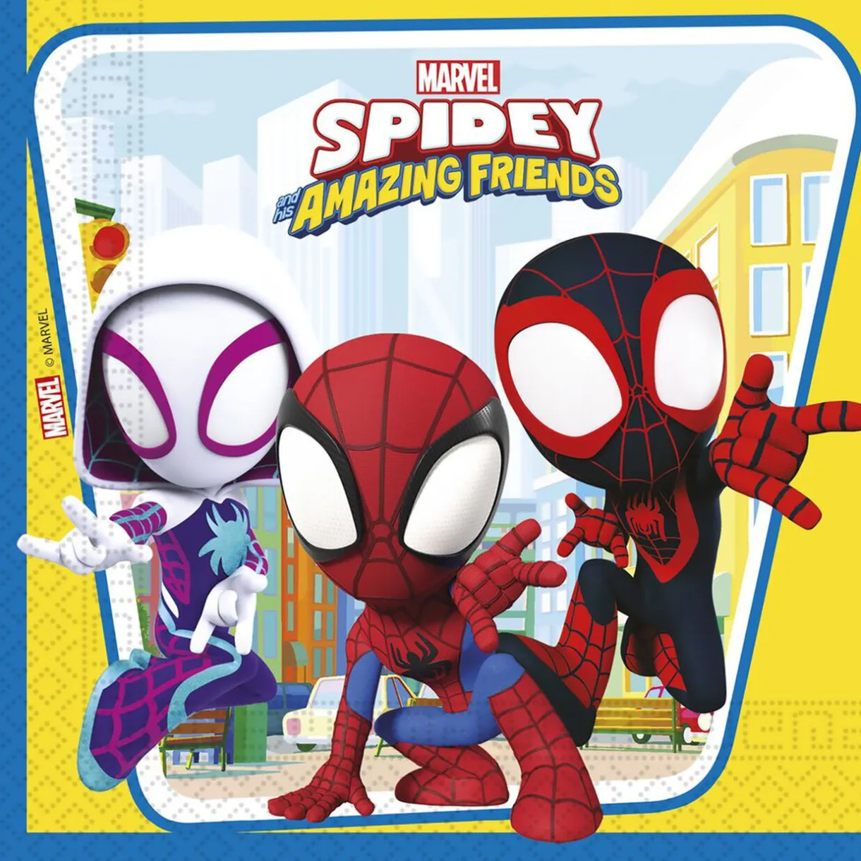 Serviette papier x20 Spidey 16,5x16,5cm < Gifi Hot