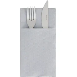 Serviette range couverts 40cm gris x20