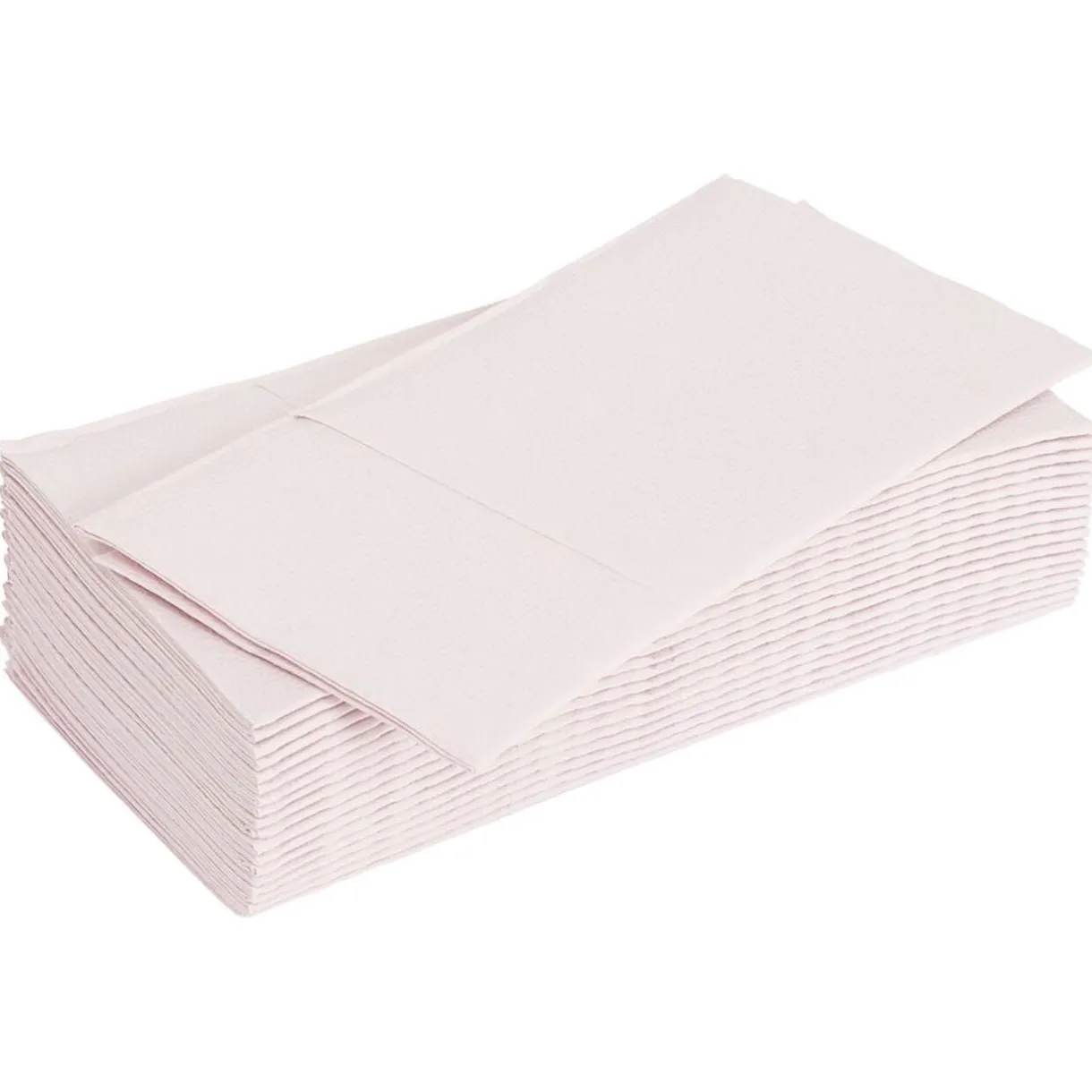 Serviette range couverts 40cm rose pâle x20 < Gifi