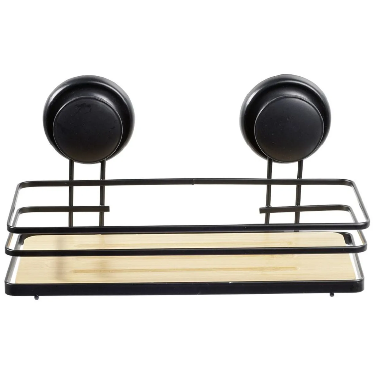 Serviteur de douche métal noir bambou < Gifi Best
