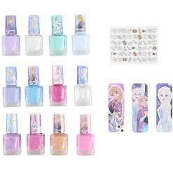 Set beauté enfant vernis nail art et 16 accessoires licences 29,5x29,5cm