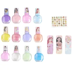 Set beauté enfant vernis nail art et 16 accessoires licences 29,5x29,5cm