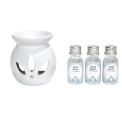 Set de brûleur et 3 huiles essentielles - 4 parfums