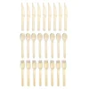 Set de couverts en bois x99 couteau fourchette cuillère