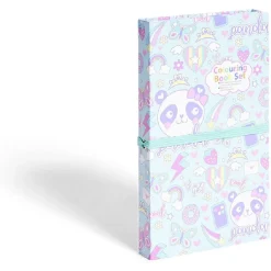 Set de 2 livres de coloriage avec 8 crayons de couleur < Gifi Outlet