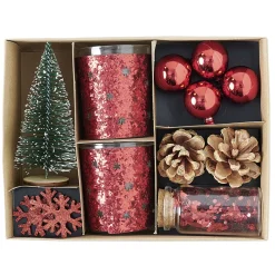Set de Noël décoration de table rouge