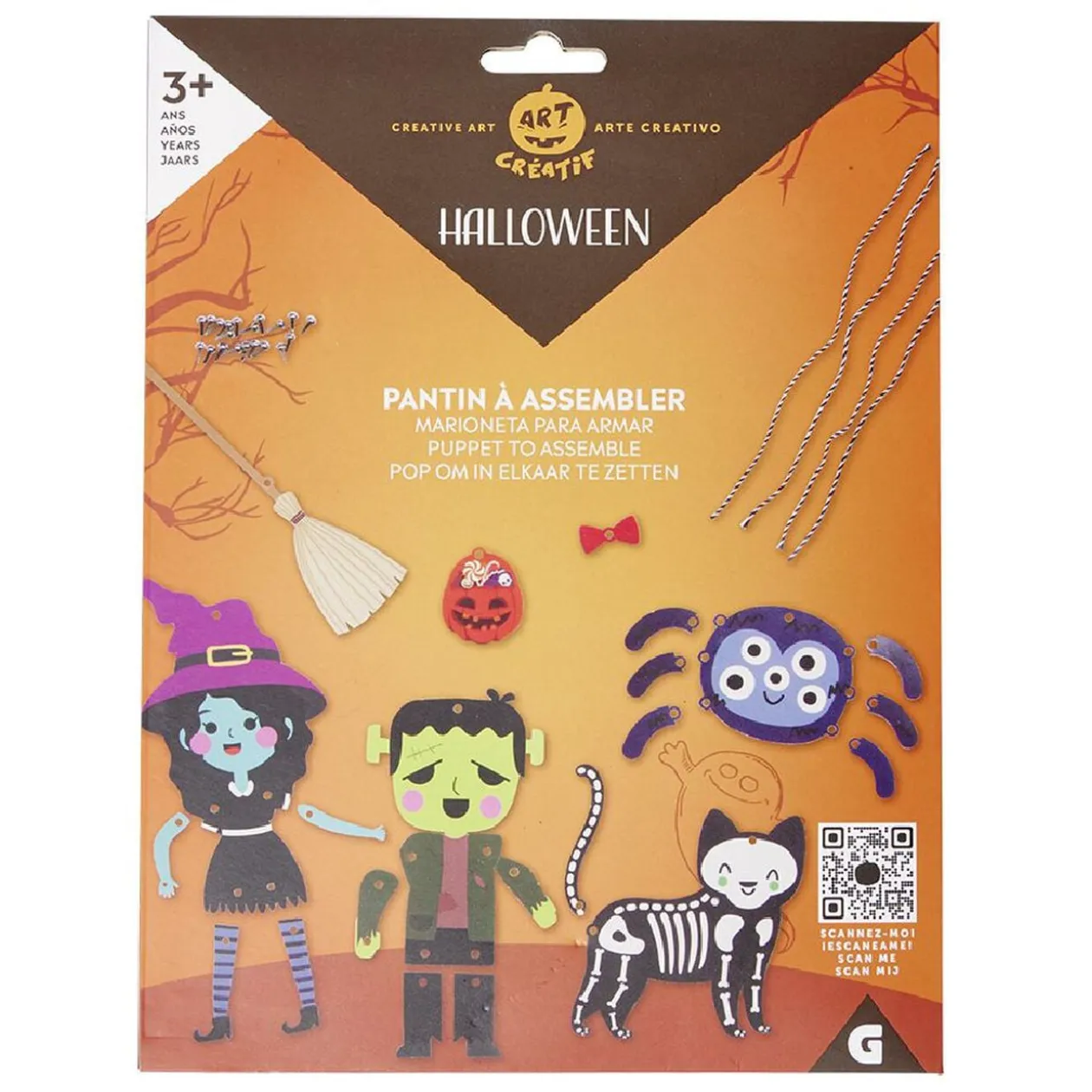 Set de pantins Halloween à assembler