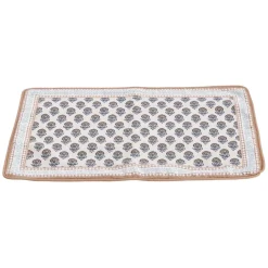 Set de table coton et polyester motif Indie beige 30x40cm