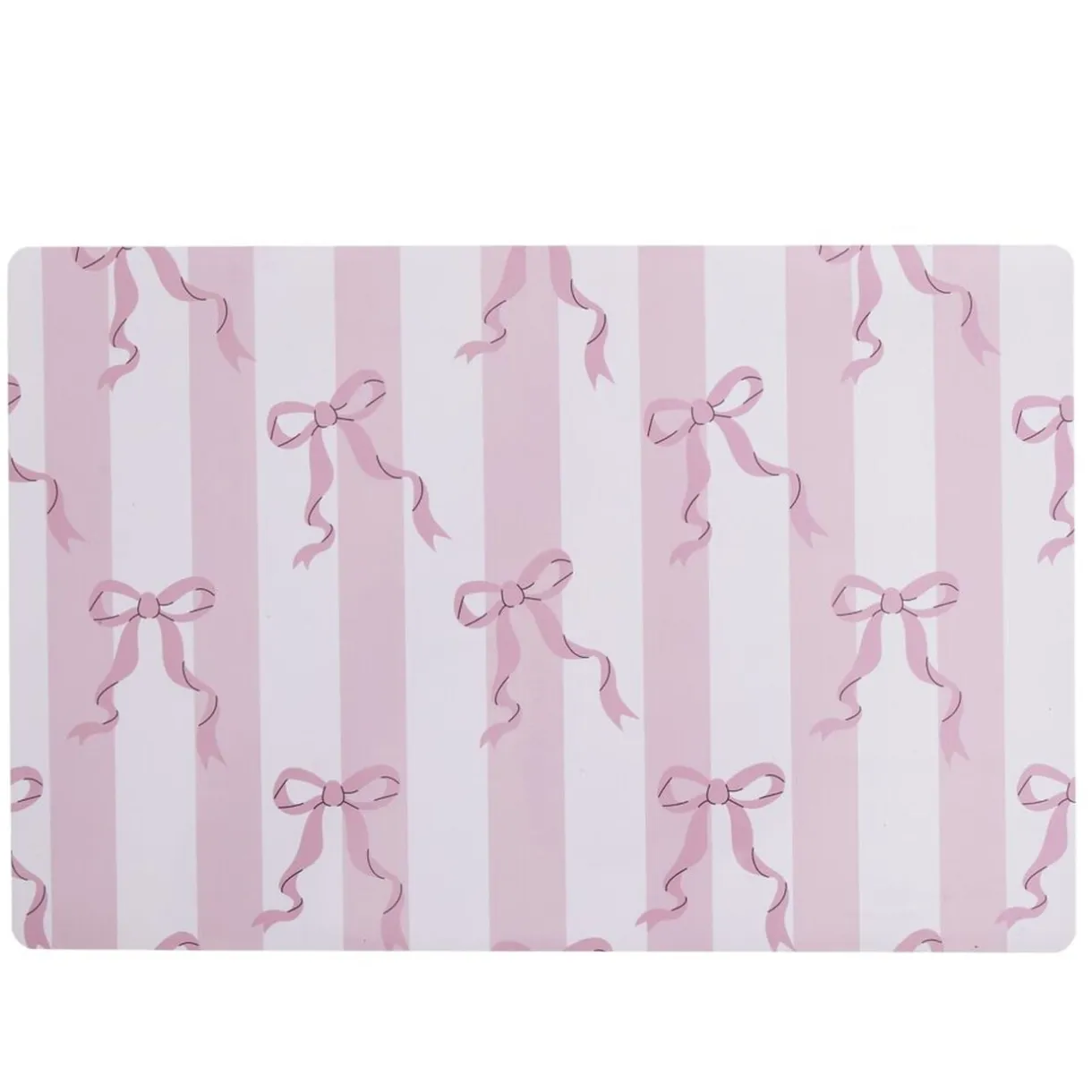 Set de table plastique décor noeud rose 30x45cm (2 modèles) < Gifi Clearance