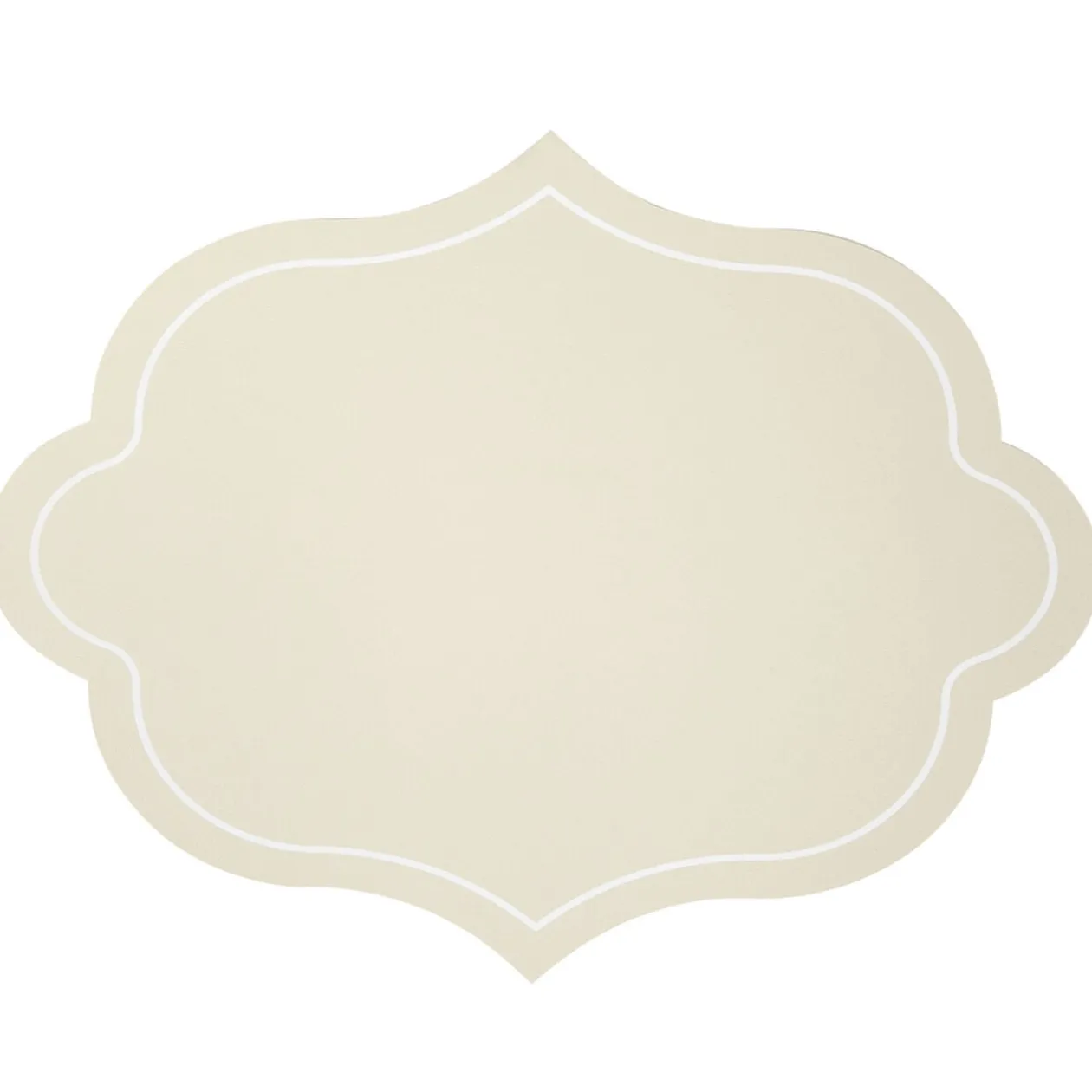 Set de table plastique forme arabesque 34x44cm (2 modèles)