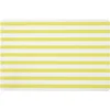 Set de table rectangulaire bayadère jaune et blanc 28,5x43,5cm
