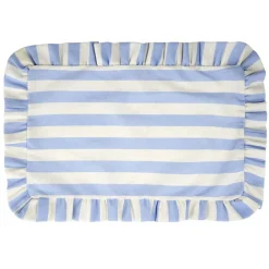 Set de table rectangulaire bord à volant motif rayure polycoton 30x45cm (3 modèles) < Gifi