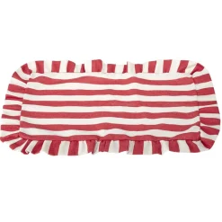 Set de table rectangulaire bord à volant motif rayure polycoton 30x45cm (3 modèles) < Gifi