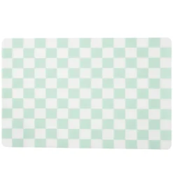 Set de table rectangulaire damier vert et blanc 28,5x43,5cm < Gifi Hot