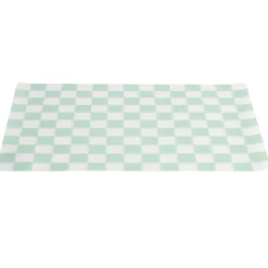 Set de table rectangulaire damier vert et blanc 28,5x43,5cm < Gifi Hot
