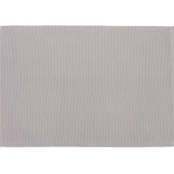 Set de table rectangulaire en coton uni gris