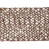 Set de table rectangulaire filaire marron