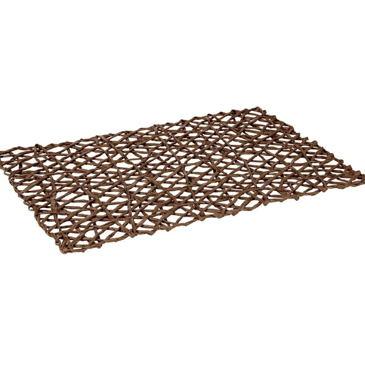 Set de table rectangulaire filaire marron