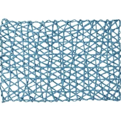 Set de table rectangulaire filaire bleu
