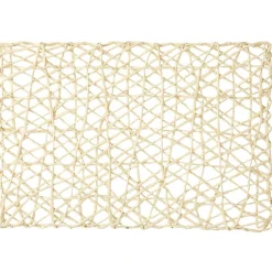 Set de table rectangulaire filaire beige < Gifi Outlet