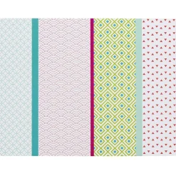 Set de table rectangulaire mdf imprimé Bayadère motif multicolore < Gifi Clearance